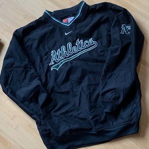 🍭NIKE Official Oakland A’s hitting jacket - Youth M